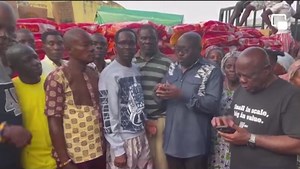 21 reactions | Video: The Ministry of Fisheries and Aquaculture Development today 1st July,2023 began the distribution of Close Fishing Season relief items to fishers and fish processors in Moree in the central region . The Deputy Minister, Hon. Moses Anim,who led the delegation and this what he has to tell fishers. | NPP Projects Bureau | Facebook