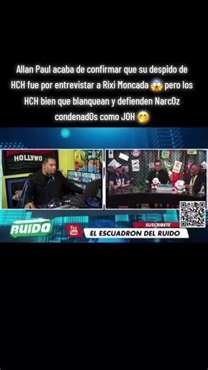 🚨🚨¡ATENCIÓN!🚨🚨 @Allan Paul Carranza da su motivo porque fue despedido de HCH, después de confesar que solo ganaba 14,700 al mes, el programa más mediocre que tanto daño le ha hecho al país lo saca por entrevistar a Rixi Moncada. Una vez más sale una evidencia más que HCH está coludido con la pudrición de este país.