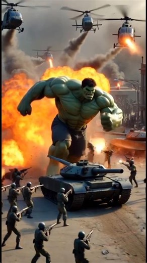 Hulk vs Army — Ultimate Military Battle 😱