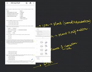 In a given species of flowering plant, the colour of the seeds ... | Filo