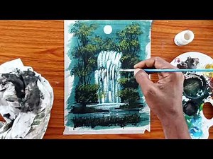 Easy poster colour painting for beginners / Simple poster colour painting /drawing