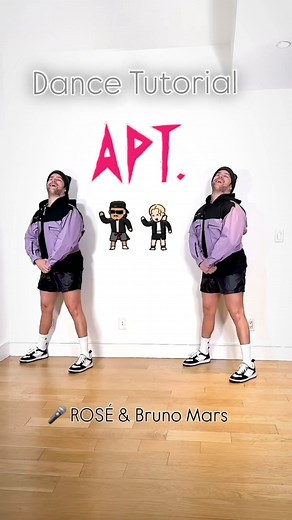 1.4M views · 19K reactions | Full #dancetutorial APT. ✨ with a slow version at the end  I wanna see everybody dancing  ROSÉ & Bruno Mars Dc: felixbrngs | Justin Neto | Facebook