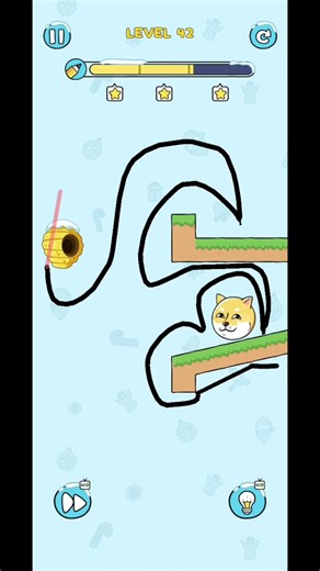 level- 42 Doge Rescue: Draw To Save game #shorts#dogerescue#drawtosave#gameplay#mobilegame #youtube