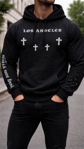 Drawstring hood for adjustable style 💀 #GothicCasualPullover #music #challenge #duet #trend