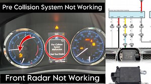 Front Radar Not Working Pre Collision System Not Working pre collision system malfunction / unavailable || U0235 / U023587 how to fix it hi friends I hope you are fine in this video I show you how to fix pre-collision system malfunction / unavailable must-watch fault Code U0235 / U023587 What are the Possible Causes of the DTC U0235 Faulty Controller Area Network (CAN) Communication System Faulty Cruise Control Front Distance Range Sensor Cruise Control Front Distance Range Sensor harness is ope