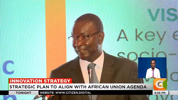 Innovation strategy: Kenya National Innovation launches 5-year strategic plan. KENIA aims to contribute at least 2% to national GDP. Strategic plan to align with African union agenda #Tonight @SamGituku | Citizen TV Kenya