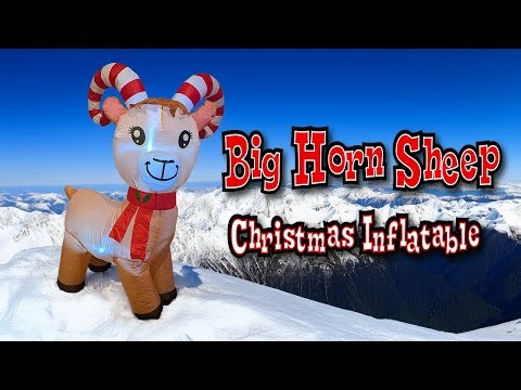 Big Horn Sheep Christmas Inflatable