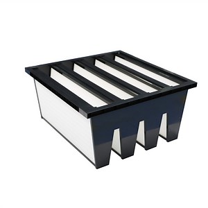 [Hot Item] F6/F7/F8 W-Bank Pocket Filter Compact Activate Carbon Filter Lower Resistance Mini Pleat Industrial Air Filter for Heating Ventilation