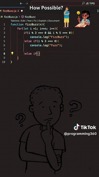Fizz Buzz Javascript #javascript #coding #dontunderreviewmyvideo #dontunderreview #unfreezemyacount