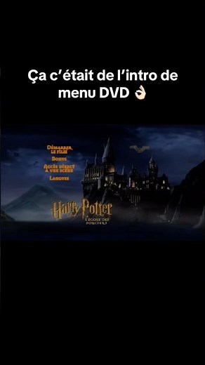 L’intro du menu DVD de Harry Potter à l’Ecole des Sorciers 2002 #HarryPotter #rowling #Potterhead
