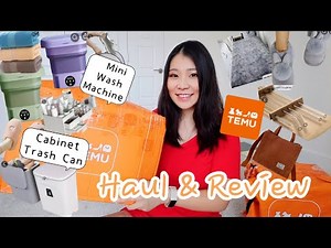 GIANT TEMU BEST SELLERS HAUL| Mini Wash Machine, Rugs, Slippers - I tested Temu so you don't have to