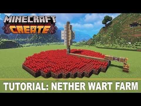 EASY Nether Wart Farming with Create - Minecraft Create MOD