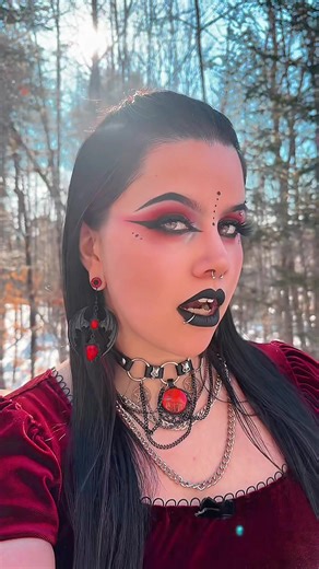 Fangtastic Transition Video Featuring Goth Aesthetic