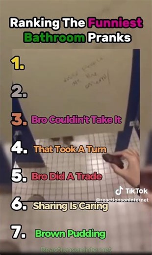 The Best Restroom Pranks ranked! #bathroom #prankvideo #restroom #toilet #ranked #ranking