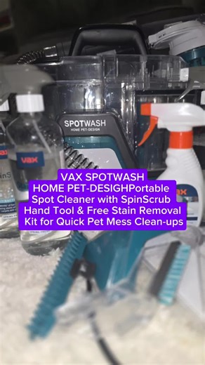 VAX SPOTWASH HOME PET-DESIGHPortable Spot Cleaner with SpinScrub Hand Tool & Free Stain Removal Kit for Quick Pet Mess Clean-ups