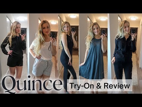 Quince Sustainable Clothing Try-On & Review