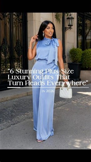 6 Elegant Plus-Size Fashion Looks | Luxury Outfit Ideas for Curvy Women 2026 | #WomensFashion