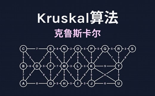 用最短的路径连接所有的点 | Kruskal算法