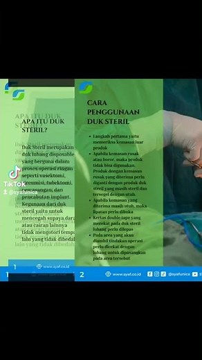 Ketahui Fungsi dan Cara Penggunaan Duk Steril