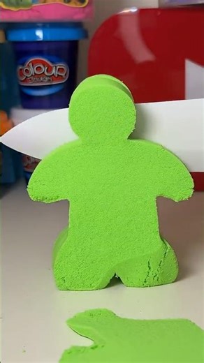 Breaking a Green Sand Pyramid with a Wooden Hammer 💚🔨 | The Hidden Toy Surprised Me 😳 ASMR #shorts