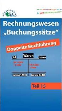 Rechnungswesen | Doppelte Buchführung | Aufwand und Ertrag | Frage 15