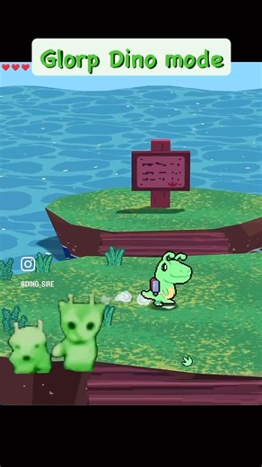 GLORP HAT - Dino Cleanup Devlog #indiegame #devlog #aliencat