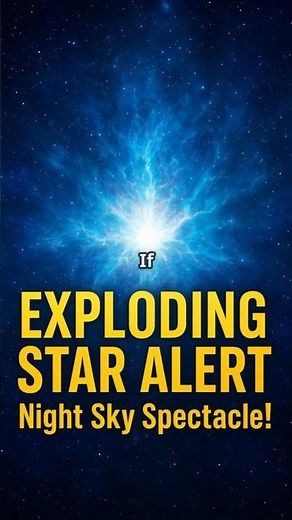 Exploding Star Alert Night Sky Spectacle!