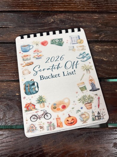 2026 Bucket List Scratch & Save Savings Challenge Book - Etsy