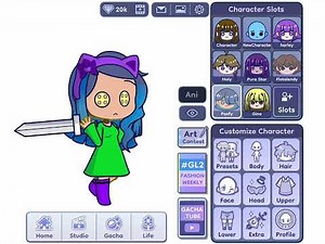 Gina glitch in gacha life 2 screen shots