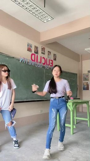Coordinated Dance Routine in Classroom Setting