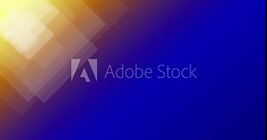 Loop animation of transparent white triangles on the top left side of a blue orange background with space for text. Suitable as a background for opening titles or presentations. UHD 4K 4096x2160