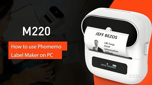 How to use M220  Label Maker for PC-windows10