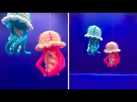 Crochet Mini Jellyfish 🪼 (Keychain / Bag Charm)