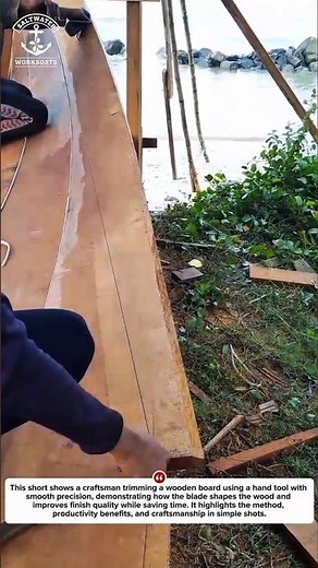 Effortless Wood Shaping: Hand Tool Precision on Timber