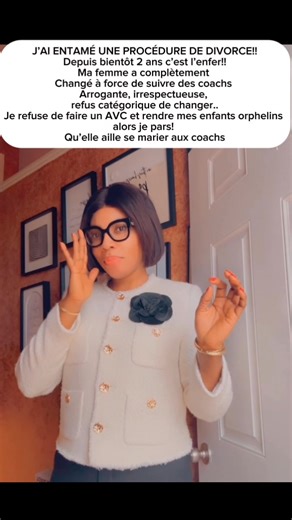 60K views · 1.7K reactions | UN HOMME DEMANDE LE DIVORCE POUR NE PAS FAIRE UN AVC … DEPUIS PLUS DE 2 ANS IL VIT UN ENFER FACE À UNE FEMME ARROGANTE, IRRESPECTUEUSE, QUI VEUT PORTER LA CULOTTE ET REFUSE DE CHANGER.. IL EN A MARRE!! #abonnetoi #gamechanger | Game changer | Facebook