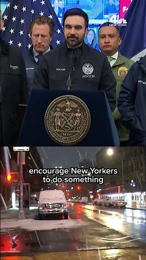 NYC placed under hazardous travel advisory | NBC New York #nyc #snowstorm #mamdani