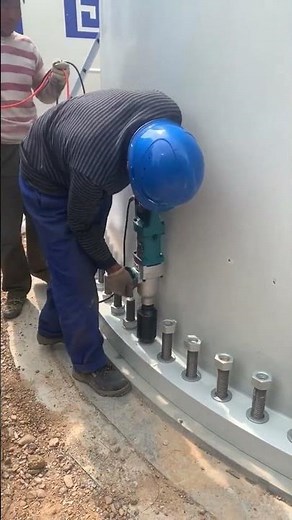 Inside Wind Turbine Installation: Massive Bolt Tightening Secrets!