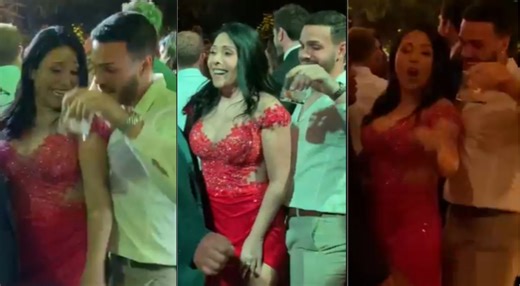 Tula Rodríguez y Mario Irivarren son captados BAILANDO PEGADITO en boda de Valeria Piazza [VIDEO]