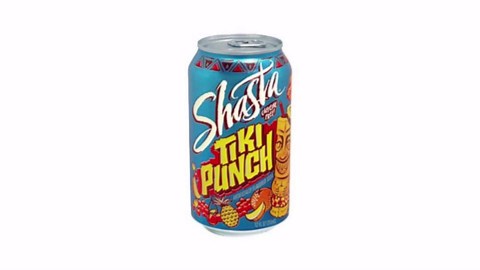 Shasta Tiki Punch | 12-Pack of 12oz Cans | Tropical Fruit Punch Flavor | Sweet & Bold | Caffeine-Free