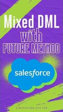Mixed DML with Future method in Salesforce #salesforce #apex #asynchronousprogramming #apexlegends