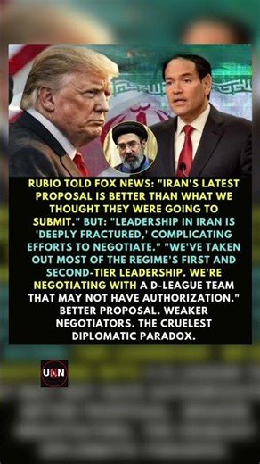 Rubio Says Iran Proposal Is Better But Warns Leadership Is “Deeply Fractured” | UNN
