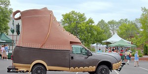 You can hire the L.L. Bean Bootmobile