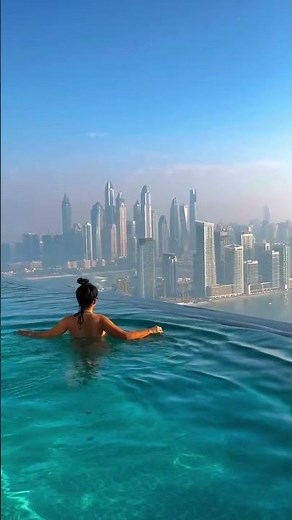Floating Above The City in Dubai 😱 #pov #travel #luxury