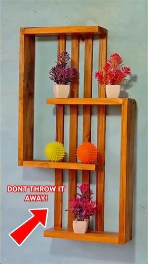 DIY Floating Shelf | Transform Scraps into a Modern Slat Shelf! #diy