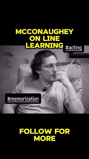 Universal Talent Film School on Instagram: "Everyone thinks memorizing a script is about sitting there drilling lines over and over. It’s not. That’s honestly the slowest way to do it. Actors like Matthew McConaughey talk a lot about learning the meaning first. If you understand what you want in the scene and what’s at stake, the words start to stick on their own. I always tell my students — don’t memorize lines, memorize thoughts. Break the script into small beats. Walk around. Say it out loud.