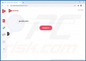 StreamSiteSearch Browser Hijacker