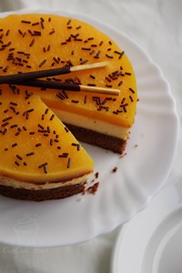 Brownie - Lemon Cheesecake mit Fruchtiger Mango