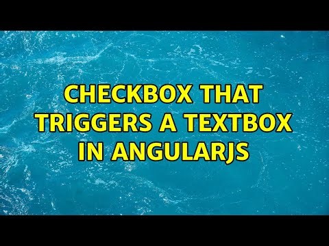 Checkbox that triggers a Textbox in AngularJs