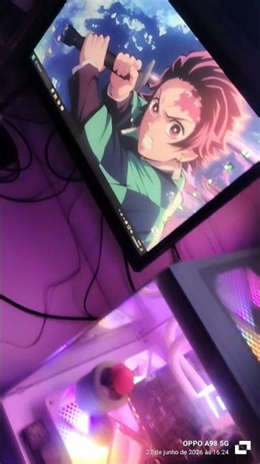 Devagar o Setup gamer do casal vai criando forma ❤️ #anime #casalgamer #gaming #pc #gamer #setupgame