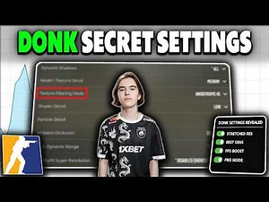 Donk CS2 Settings 2026 - Best Resolution, Sensitivity & FPS Boost Setup